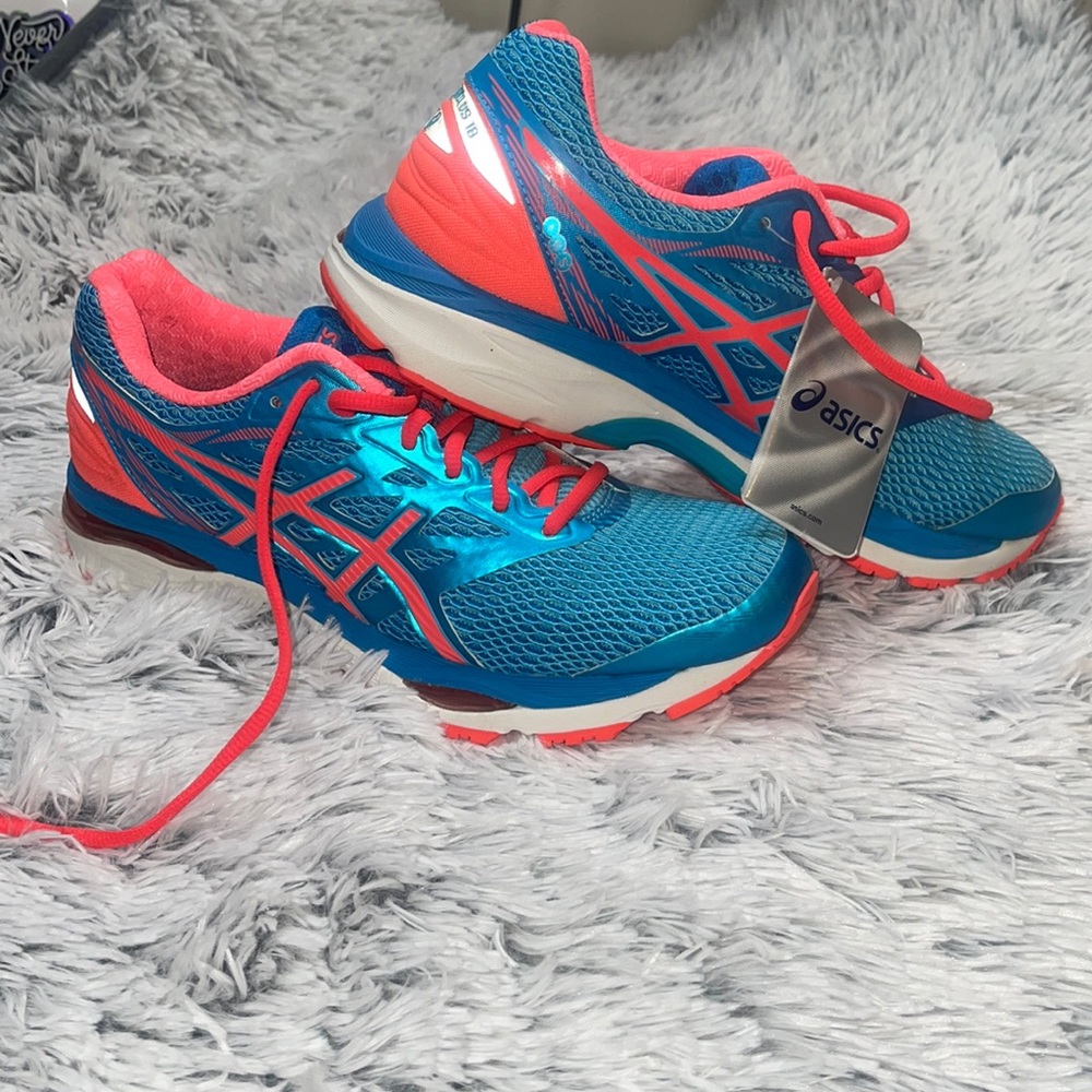 New ASICS Gel Cumulus 18 blue / coral size 8.5 shoes